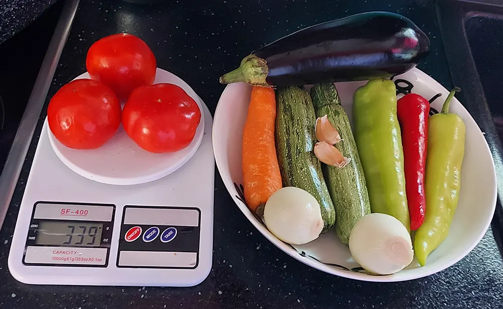 Овочі до крифарото