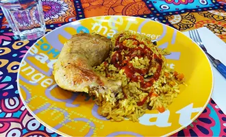 Курица с рисом в духовке с имбирем (Курка з рисом у духовці з імбиром)